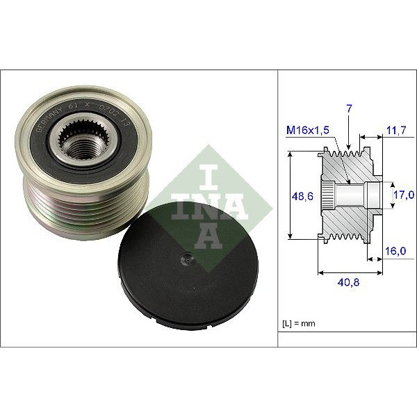 OVER RUNNING ALTERNATOR PULLEY image